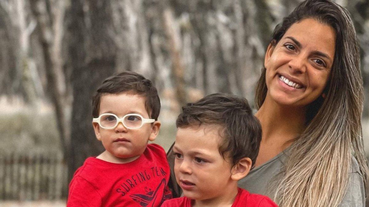 Belu se llevó flor de susto con el menor de sus nenes.