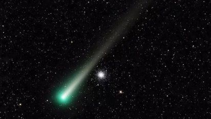 El cometa Leonard en el hemisferio norte.&nbsp;