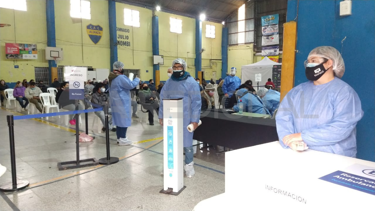 Los testeos se realizaban este sábado en el club Alianza de Santo Tomé