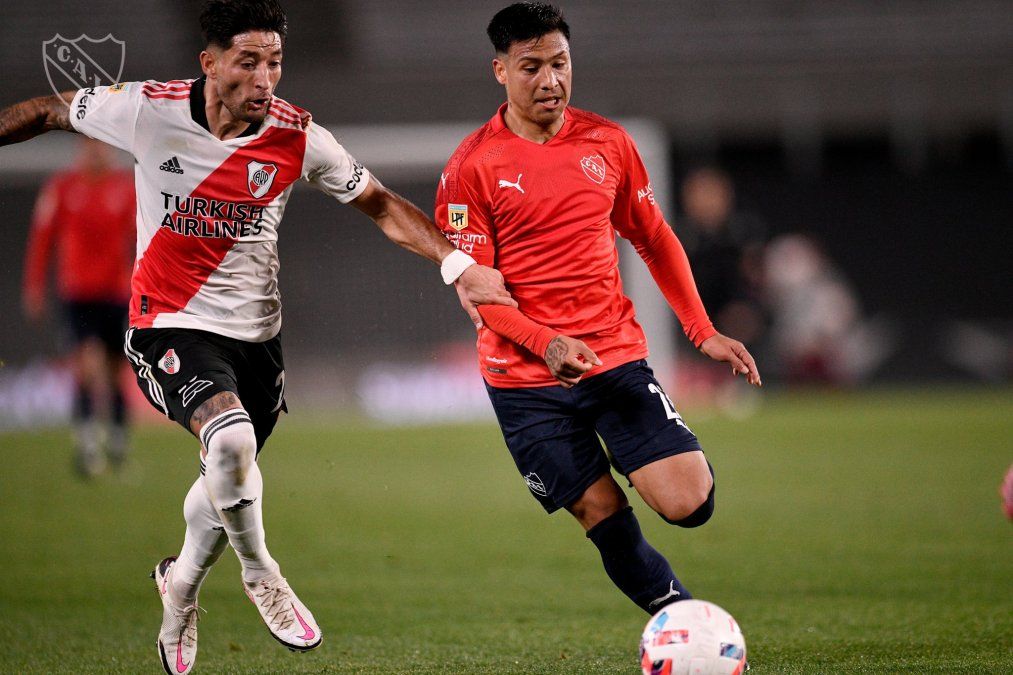 Liga Profesional: River e Independiente se repartieron un tiempo cada uno para un empate justo