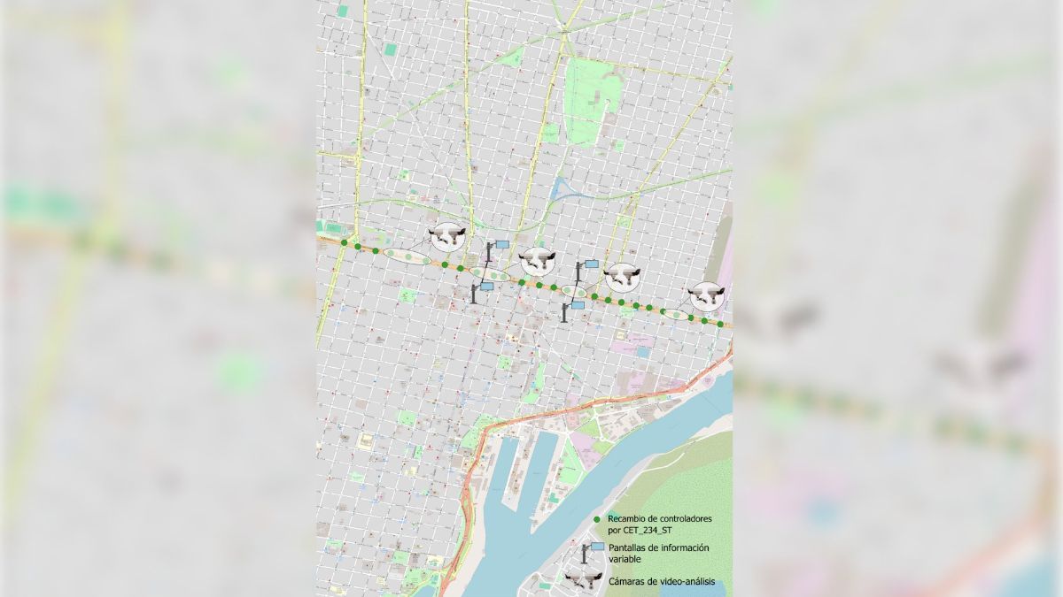 Los controladores y cámaras inteligentes aportarán información en tiempo real de la movilidad en la ciudad de Santa Fe. 