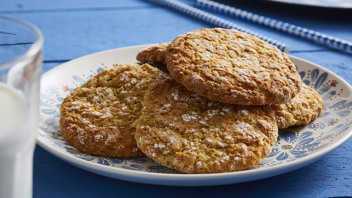 Una receta de deliciosa galletas de avena. Una receta de deliciosa galletas de avena.