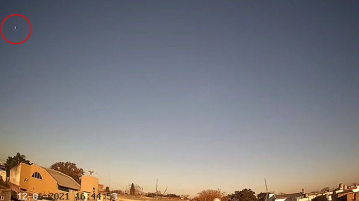 Un presunto meteoro se vio en el cielo santafesino el fin de semana.
