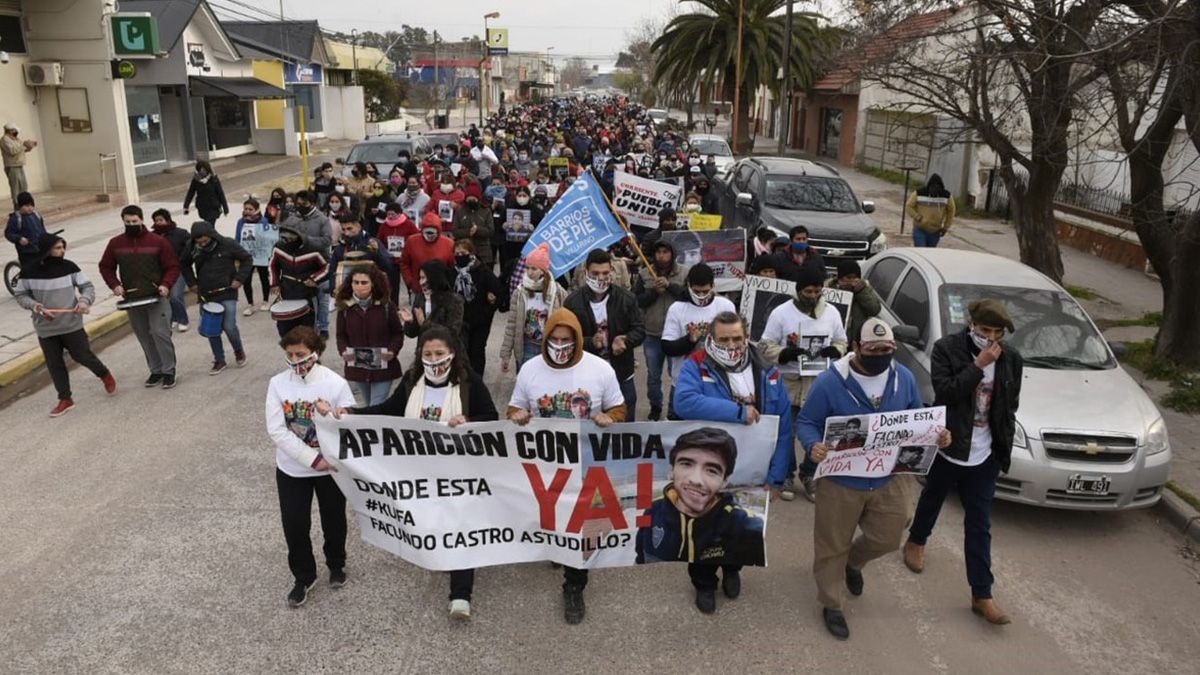Movilizaci&oacute;n de familiares y amigos de Facundo.&nbsp;