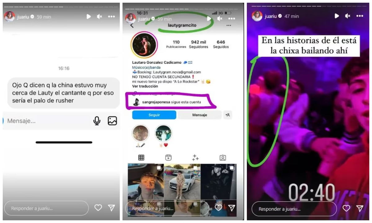 La China Suárez fue vista muy cerca de Lauty, el cantante de RKT.