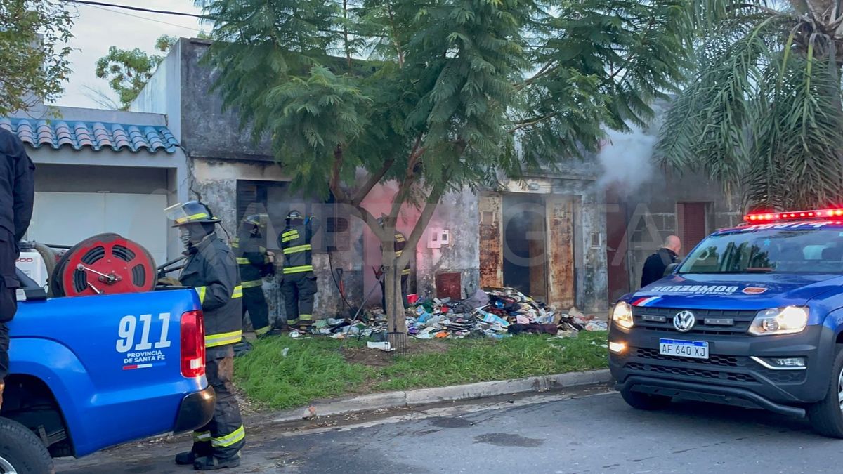 Se incendió una casa en el barrio San Roque.