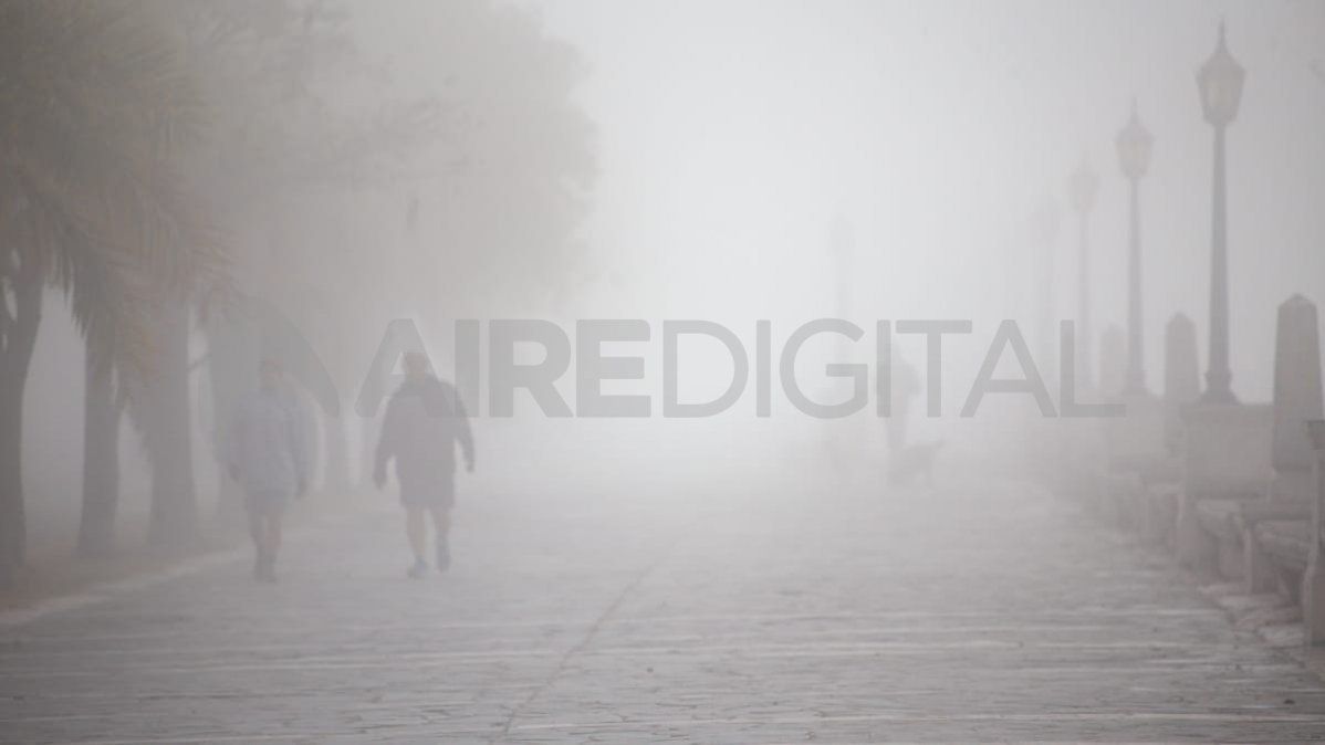 La visibilidad fue muy baja en la ciudad