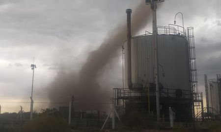 Las imágenes que circularon fueron tomadas en el Yacimiento El Corcovo. Las imágenes que circularon fueron tomadas en el Yacimiento El Corcovo.