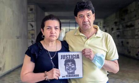 Los padres de Fernando Báez Sosa. Los padres de Fernando Báez Sosa.