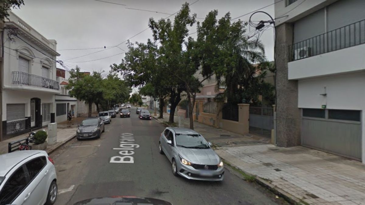 Belgrano 3500: en esta zona fue detenido el ladrón.