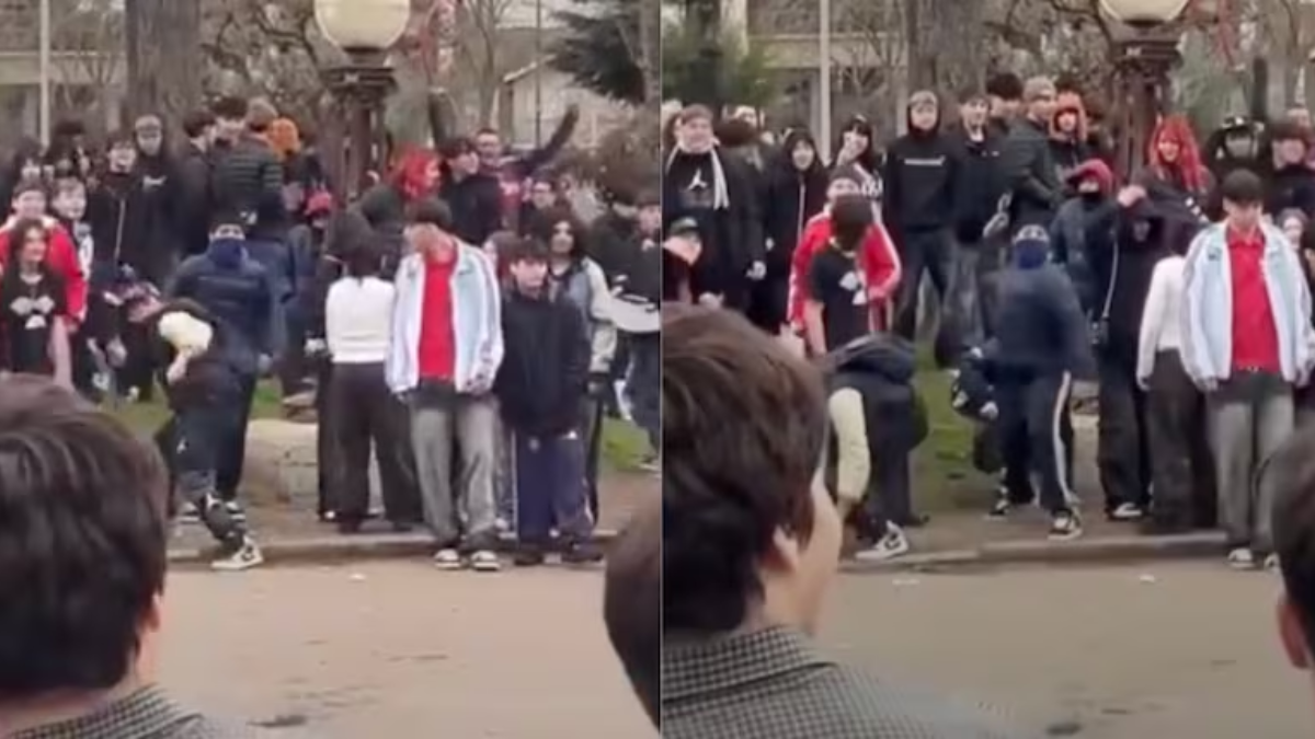 Una juntada pacífica para farmear aura en una plaza de Mar del Plata terminó con piedrazos, botellazos y corridas.