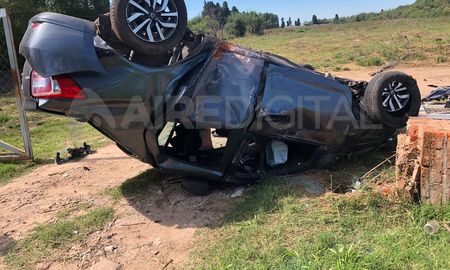 Accidente sobre la Ruta Nacional N° 11