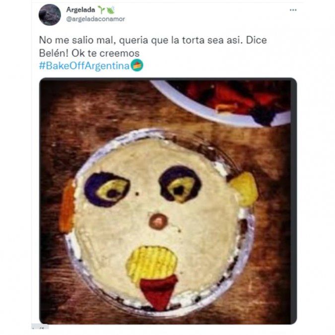 Los usuarios en las redes sociales no perdonaron a Belén de Bake Off Argentina.