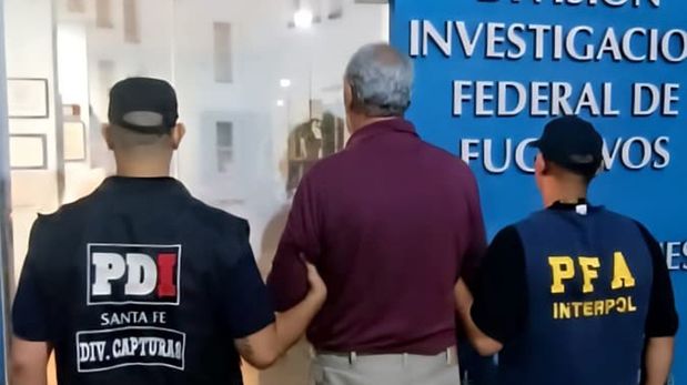 Capturado. El empresario uruguayo cuando fue ingresado a la Argentina.&nbsp;