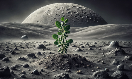 agricultura en el espacio: plantaron garbanzo en suelo lunar utilizando lombrices agricultura en el espacio: plantaron garbanzo en suelo lunar utilizando lombrices