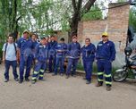 Los trabajadores del Desagüe Espora no pudieron ingresar al obrador porque estaba cerrado Los trabajadores del Desagüe Espora no pudieron ingresar al obrador porque estaba cerrado
