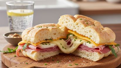 Pan nube relleno de jamón y queso en sartén: la receta fácil para hacer en casa