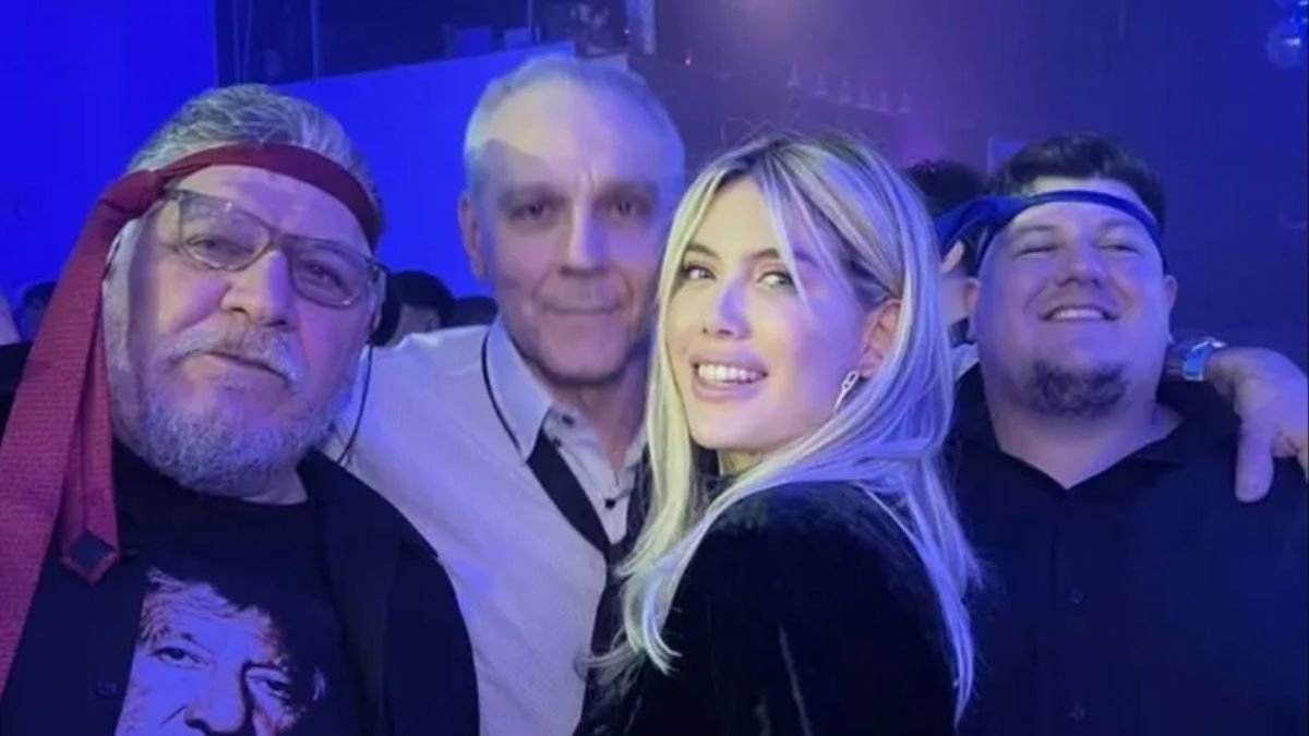 Wanda Nara disfrutó la fiesta junto a la familia Icardi.