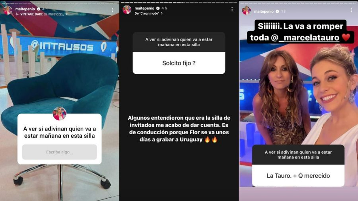 Maite Peñoñori reveló que se trataba de Marcela Tauro. "La va a romper toda", expresó.