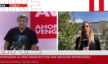 AIRE desde el hospital en donde está internado el Papa Francisco en Roma. AIRE desde el hospital en donde está internado el Papa Francisco en Roma.