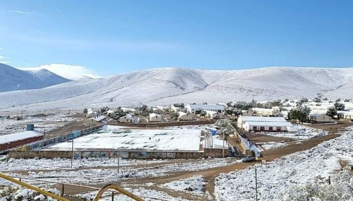 Nieve en El Aguilar, Jujuy.