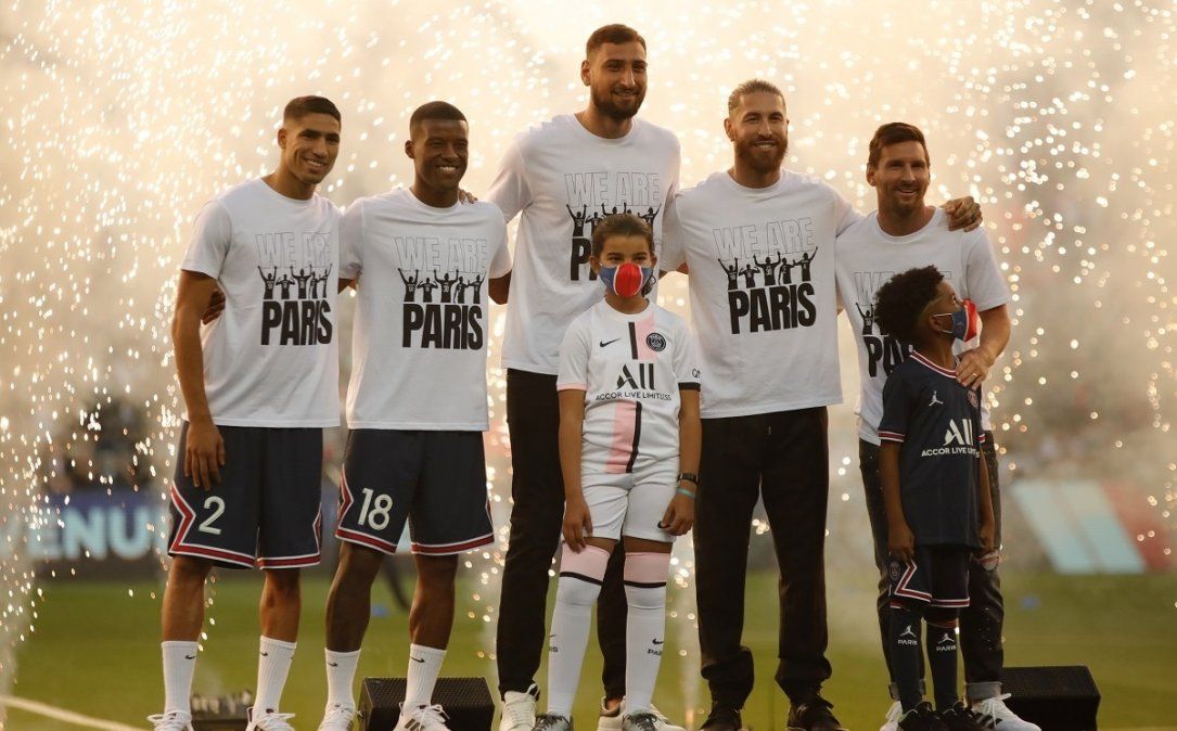 Hakimi Achraf, Gini Wijnaldum, Gianluigi Donnarumma, Sergio Ramos y Lionel Messi, los refuerzos del Paris Saint-Germain para la temporada 21/22.