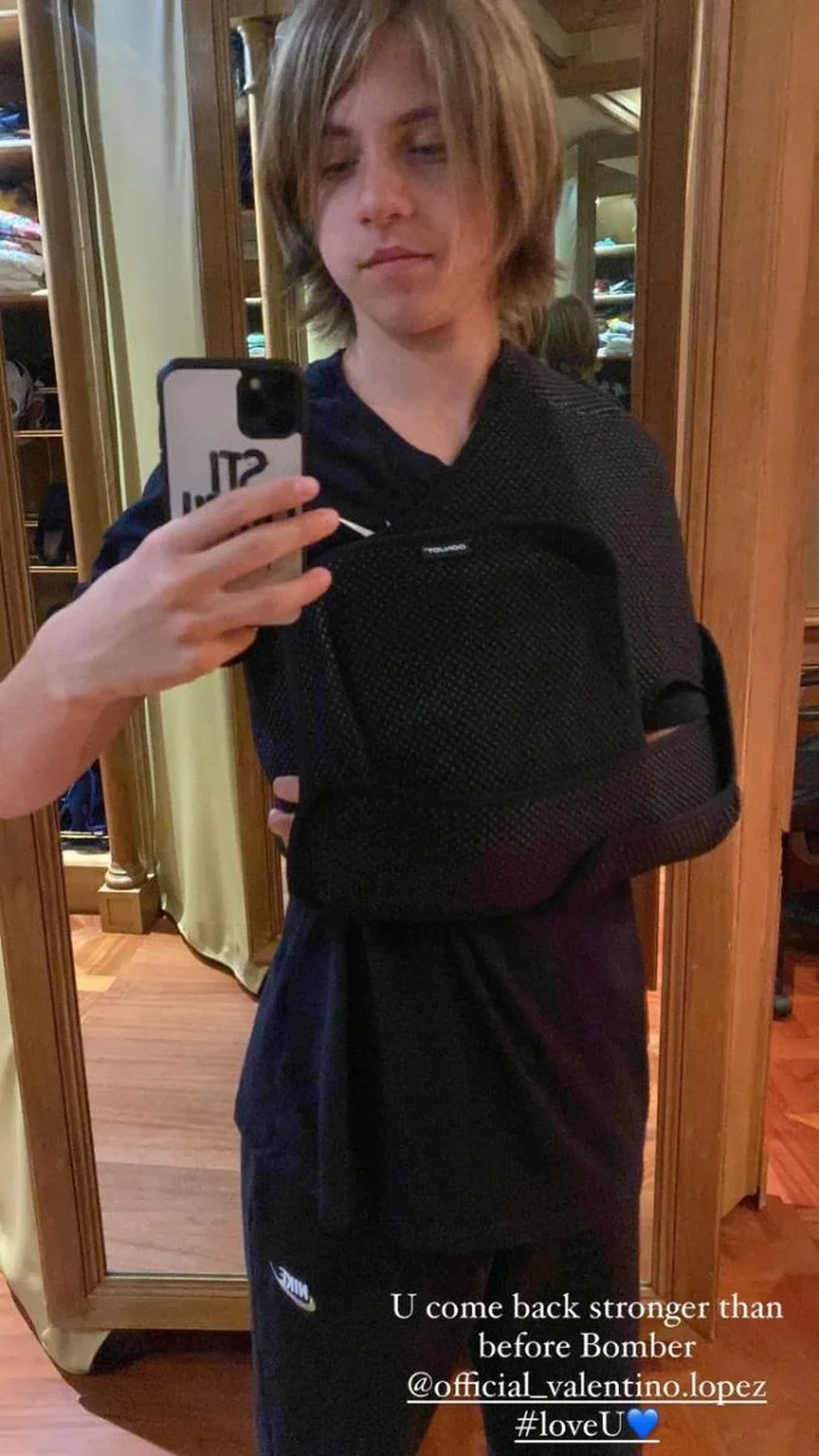 Maxi López mostró cómo se encuentra su hijo, Valentino.