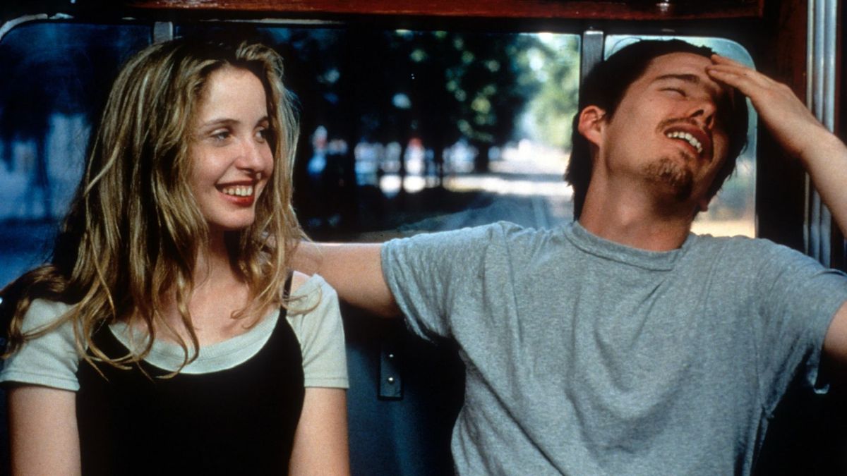 Jesse y Céline en "Antes del amanecer", "Antes del atardecer" y "Antes de la medianoche" (1995–2013). Jesse y Céline en "Antes del amanecer", "Antes del atardecer" y "Antes de la medianoche" (1995–2013).