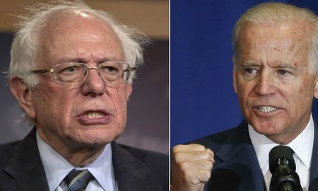 El senador Bernie Sanders (izq) abandonó la carrera presidencial en Estados Unidos y así despejó el camino para que Joe Biden (der) se convierta en el candidato del partido Demócrata para enfrentar al mandatario Donald Trump en las elecciones generales de noviembre próximo. El senador Bernie Sanders (izq) abandonó la carrera presidencial en Estados Unidos y así despejó el camino para que Joe Biden (der) se convierta en el candidato del partido Demócrata para enfrentar al mandatario Donald Trump en las elecciones generales de noviembre próximo.