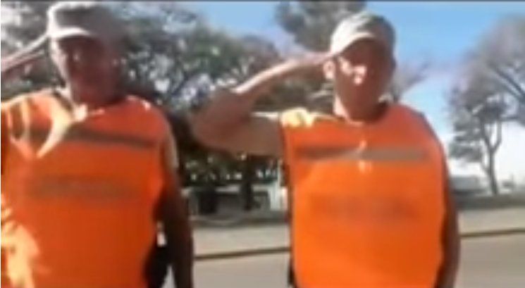 Emotivo gesto de gendarmes hacia ex combatiente de Malvinas en control vehicular