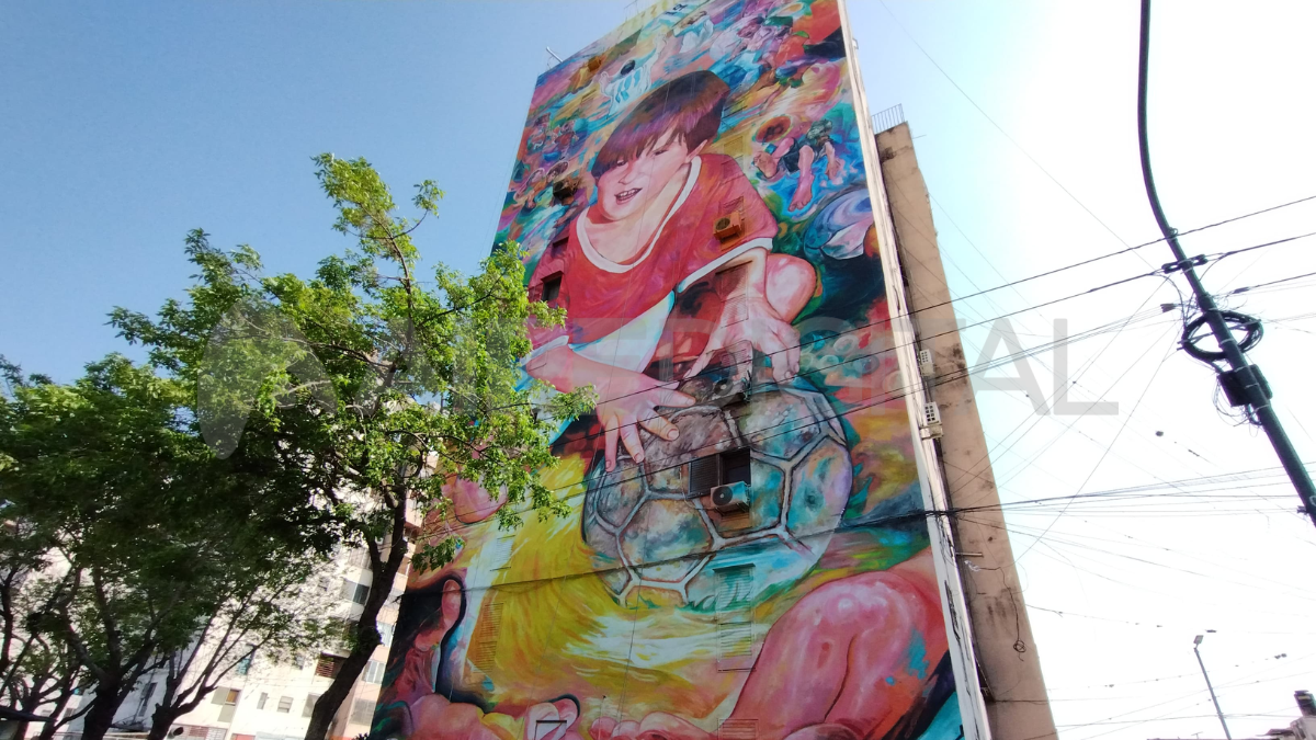 El mural de Lionel Messi