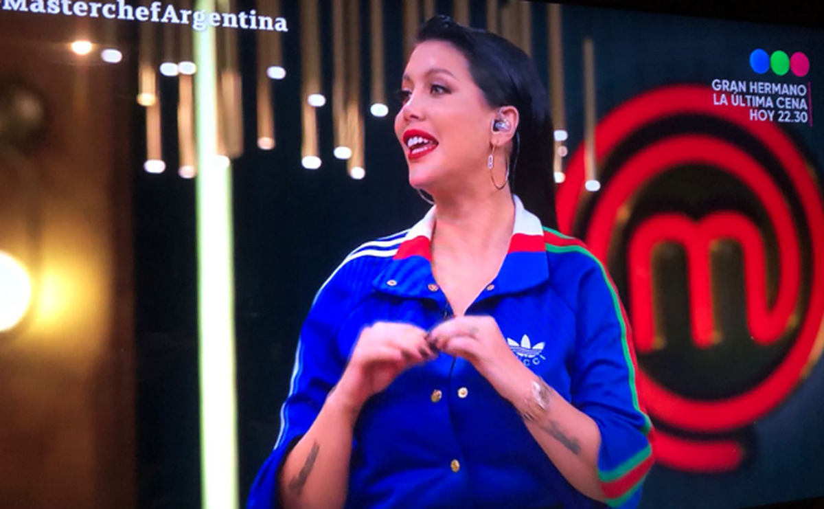 Wanda Nara lució un logrado wet look en MasterChef.