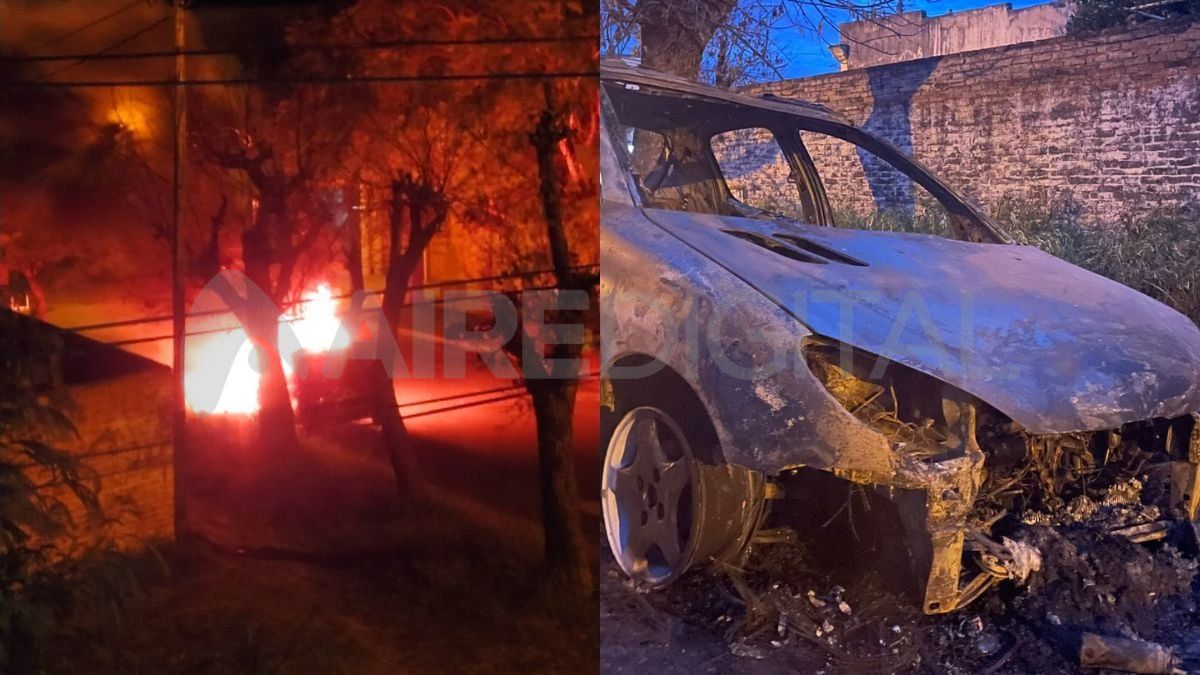 Dos autos quemados esta madrugada en la ciudad de Santa Fe