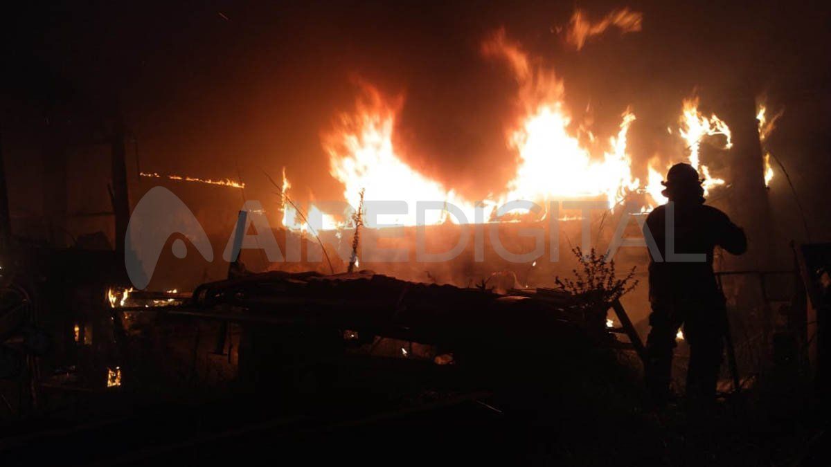 Una importante cantidad de dotaciones de bomberos trabajaron en el predio para mitigar las llamas.