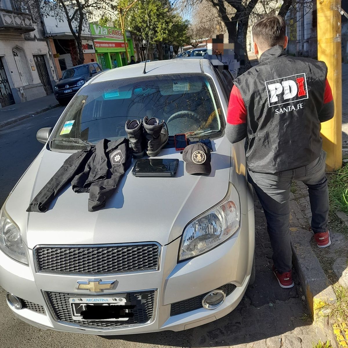 Los elementos que se pudieron secuestrar. Los elementos que se pudieron secuestrar.