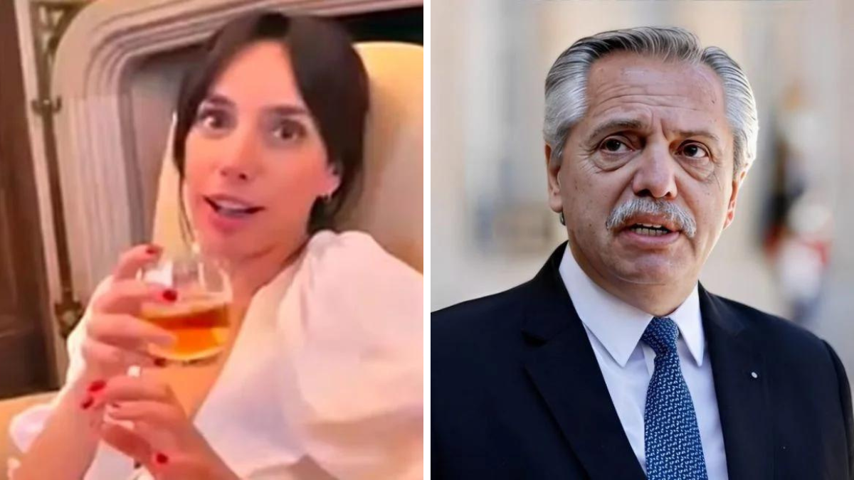 Tamara Pettinato y Alberto Fernández