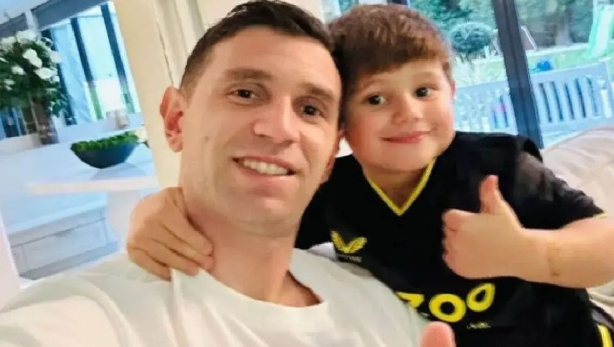 El emotivo mensaje del hijo del Dibu Martínez: Papá solo un partido más