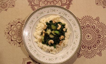 Cómo hacer un risotto con acelgas y batata. Cómo hacer un risotto con acelgas y batata.