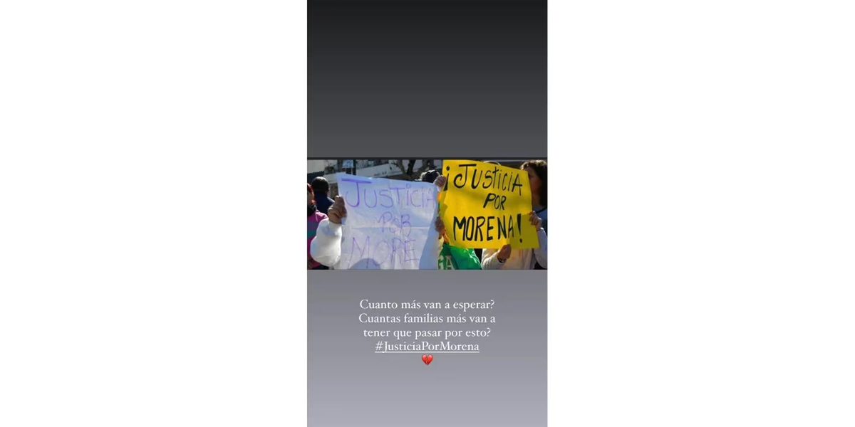 La China Suárez estalló por el crimen de Morena Domínguez. La China Suárez estalló por el crimen de Morena Domínguez.