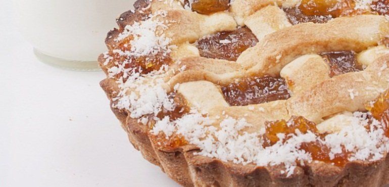 Pastafrola con mermelada de naranja