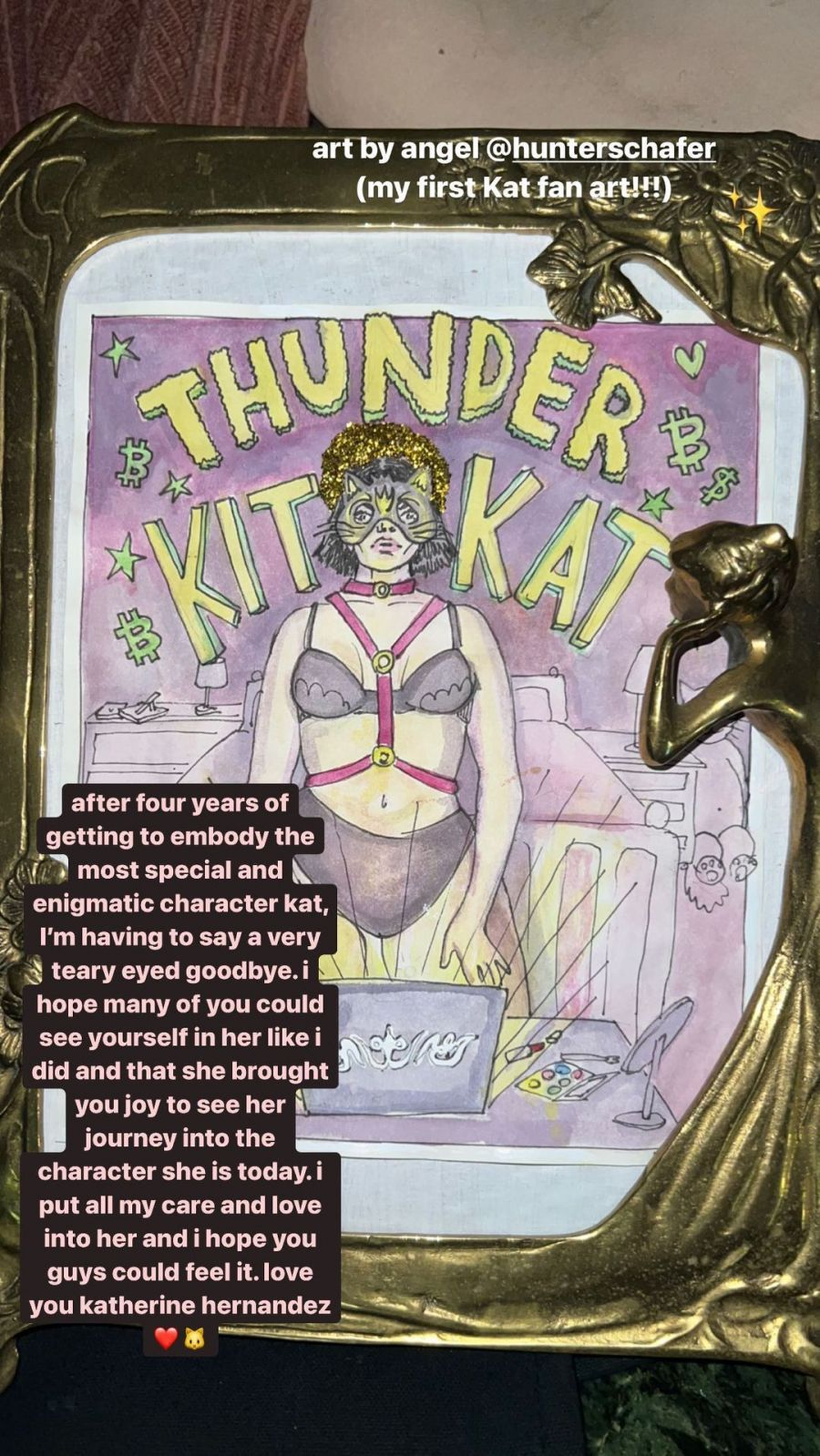 Este fue el posteo de la actriz en Instagram.