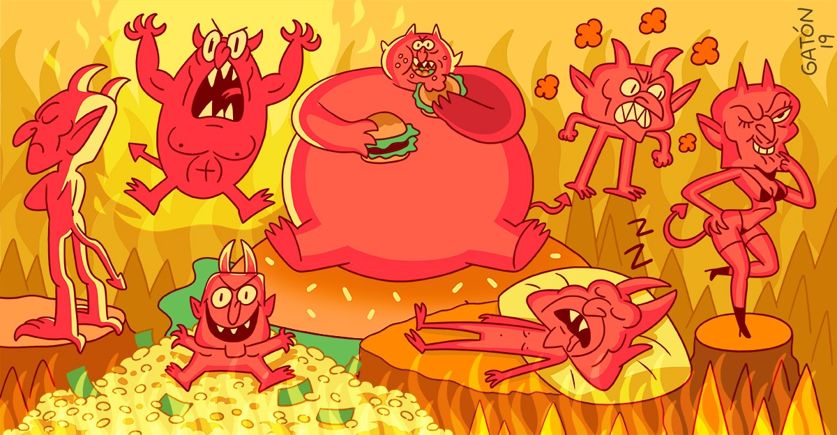 Los siete pecados capitales, protagonistas de MasterChef, son un concepto popular dentro de la iconografía católica.