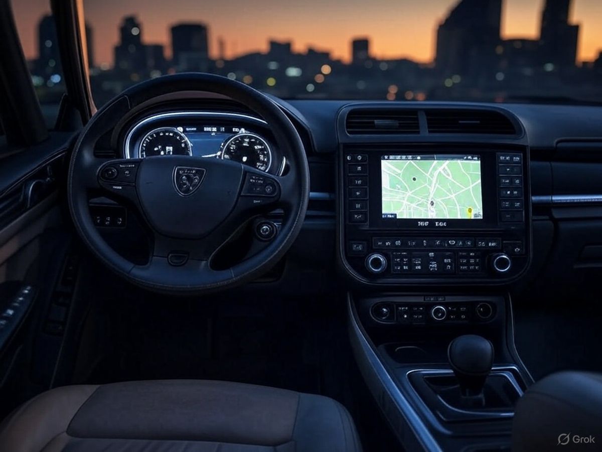 Así se vería el interior del Peugeot 504 modelo 2025. Así se vería el interior del Peugeot 504 modelo 2025.