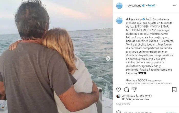 La familia de Sofía lanzó sus cenizas al mar en un conmovedor acto.