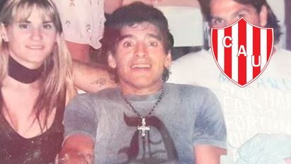 La foto inédita de ex jugadores de Unión en el cumpleaños 45 de Diego Maradona y el regalo que se llevó uno