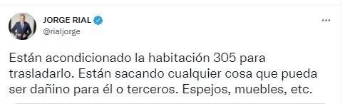 Así lo anunció Jorge Rial en Twitter.