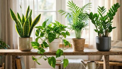 Las 4 plantas de interior que necesitan agua una vez por semana y purifican el aire