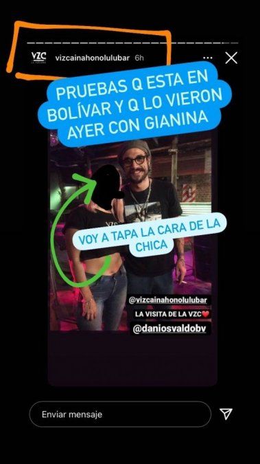 Las pruebas del romance entre Gianinna Maradona y Daniel Osvaldo