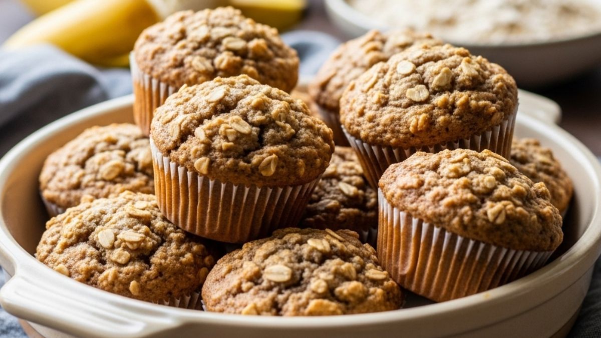 Una forma de hacer budines de banana y avena. Una forma de hacer budines de banana y avena.
