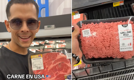 Un argentino mostró cuánto cuesta la carne en los Estados Unidos y sorprendió a todos Un argentino mostró cuánto cuesta la carne en los Estados Unidos y sorprendió a todos